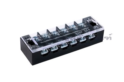 [E] บล็อกต่อสายไฟ แบบขันสกรู เหล็กชุบดีบุก 25A TB-2506